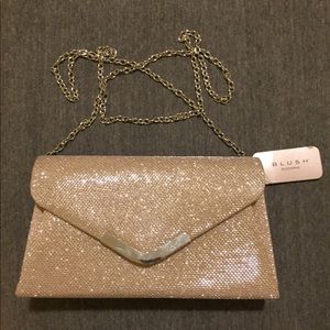Blush evening handbag
